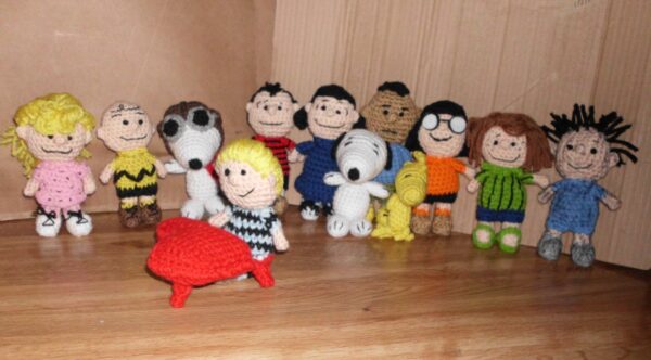 Handmade Crocheted Amigurumi Peanuts Complete set of 12 Plus ..