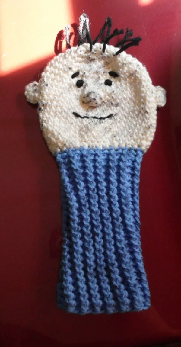 Crocheted Charlie Brown Pigpen Character Golf Club Cover
