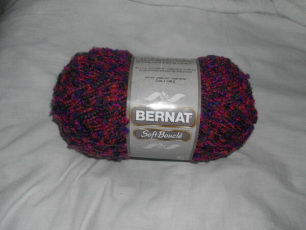 Bernat Soft Boucle Crazy Shades Variegated 5 oz Acrylic Blend Bulky